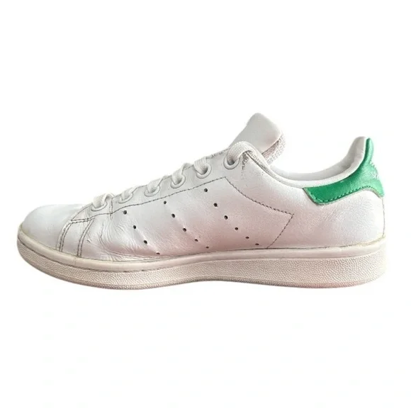 Adidas Original Endorsed by Stan Smith White Green‎ Low Top Sneakers Size 4 - Picture 5 of 9